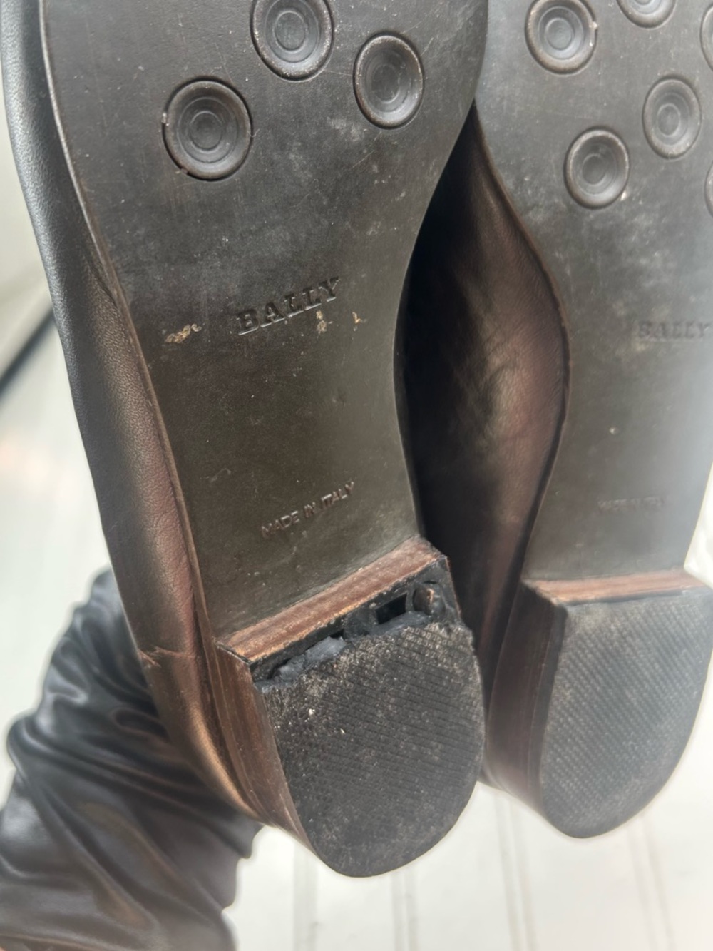 Bally Vintage Leather Croc Embossed Brown Slip On Dress Loafers Menโs Size 6.5 - Picture 13 of 13